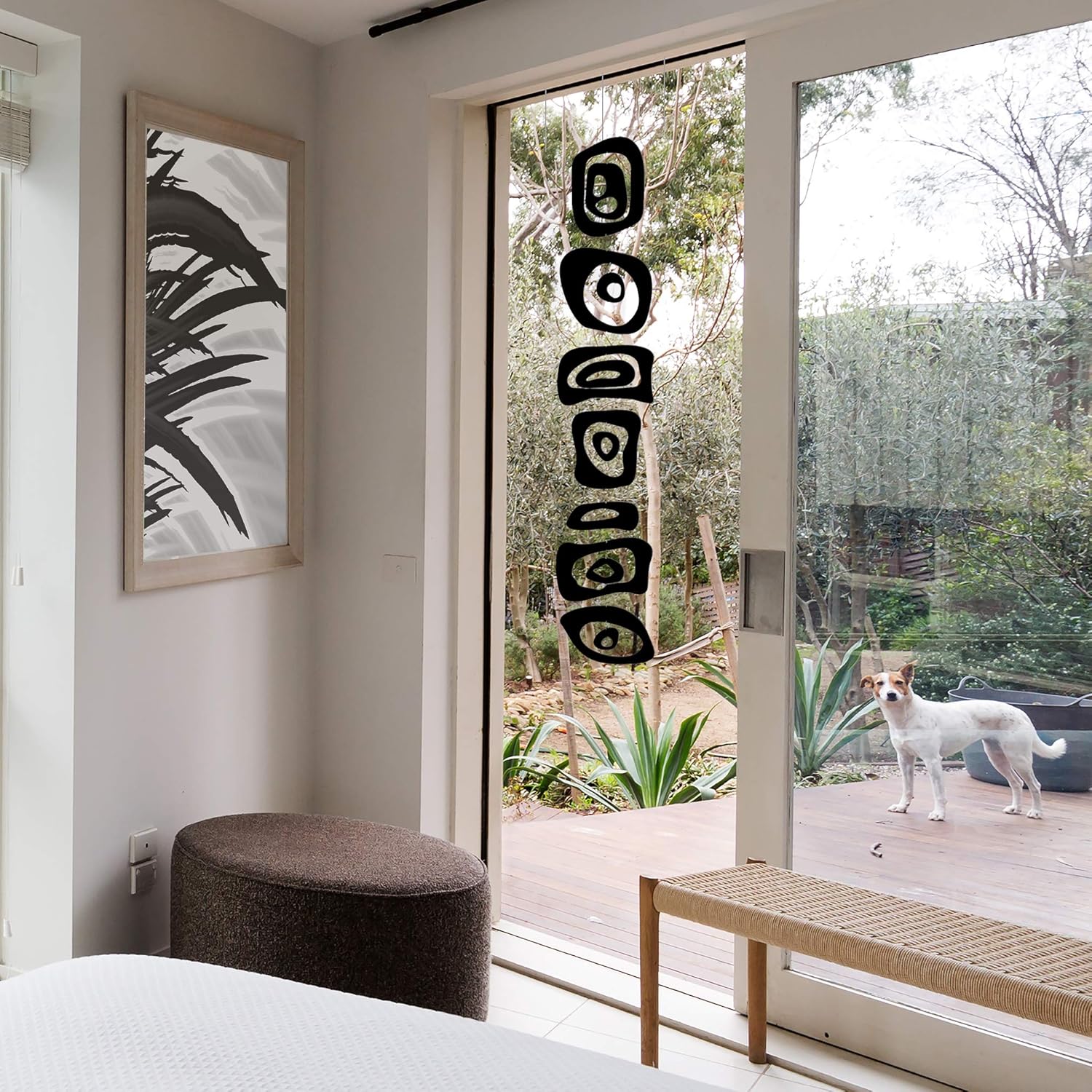 Black Retro-A-GoGo Hanging Art Mobile 9x48