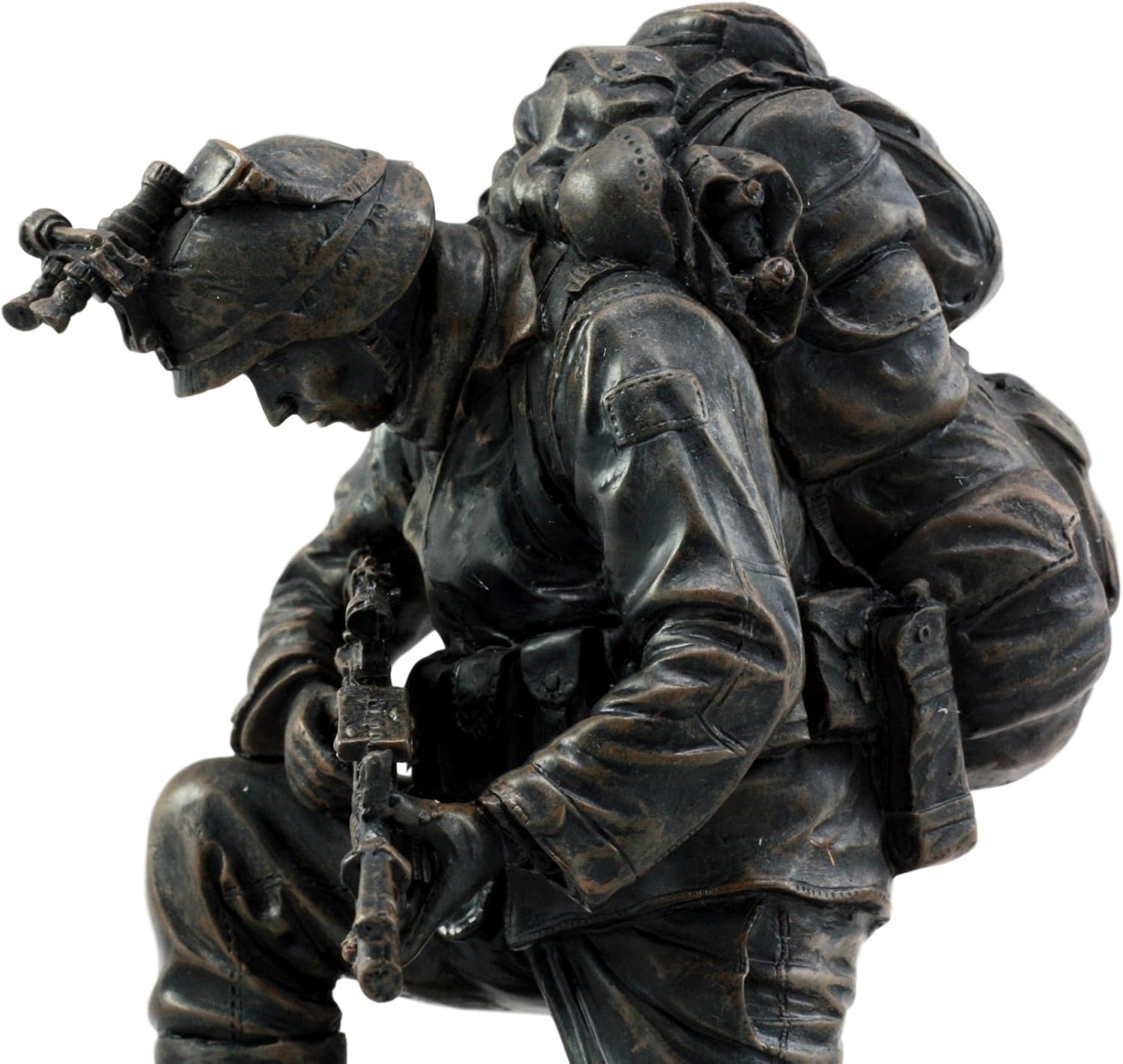 Ebros Gift Kneeling Soldier Courage Figurine