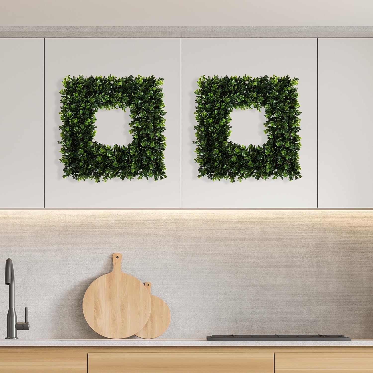 165-Inch Boxwood Wreath - UV Resistant Artificial Wreath for Front Door