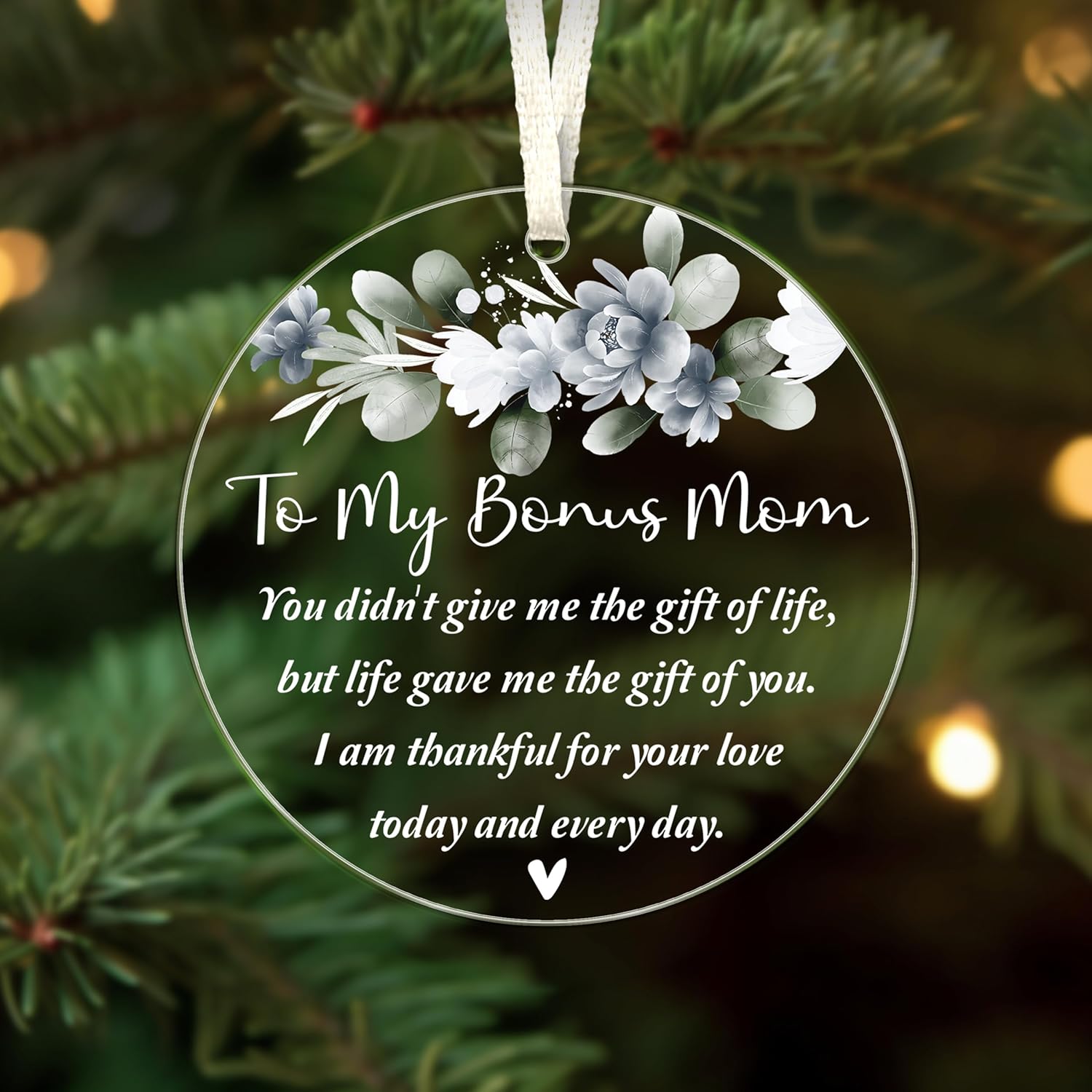 To My Bonus Mom - 2024 Christmas Ornament Gift