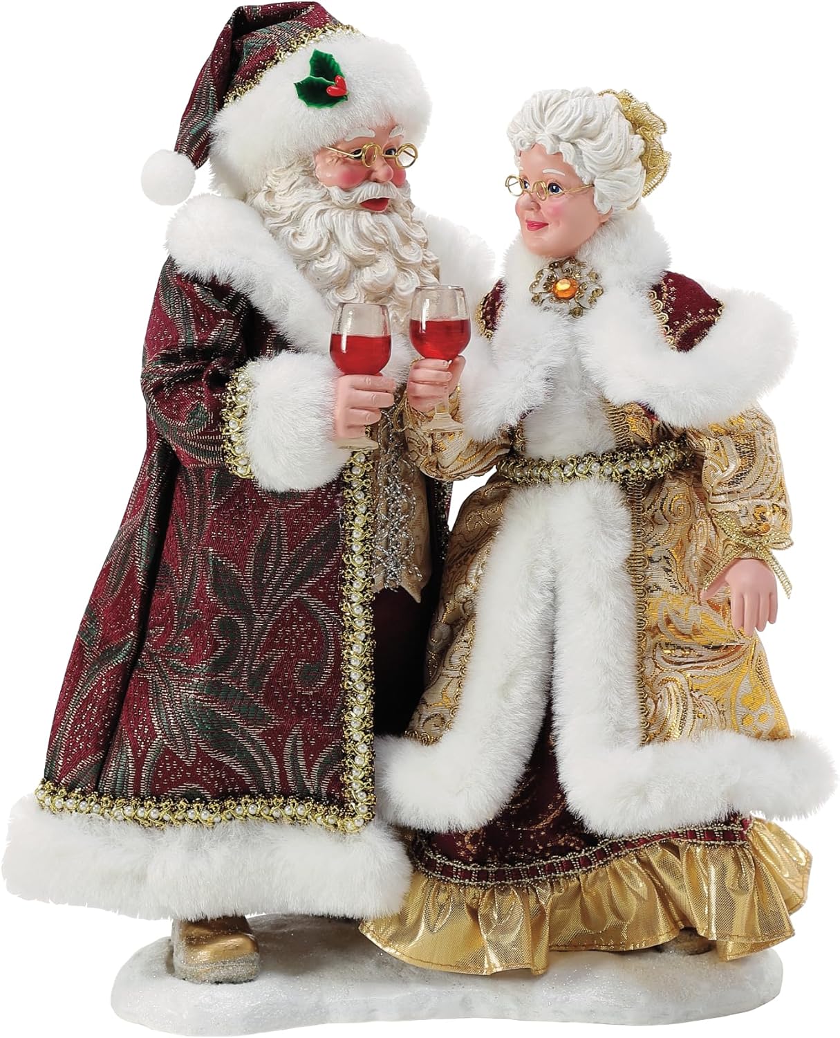 Department 56 Bon Appetit Santa Mrs Claus Figurine 105 Inch