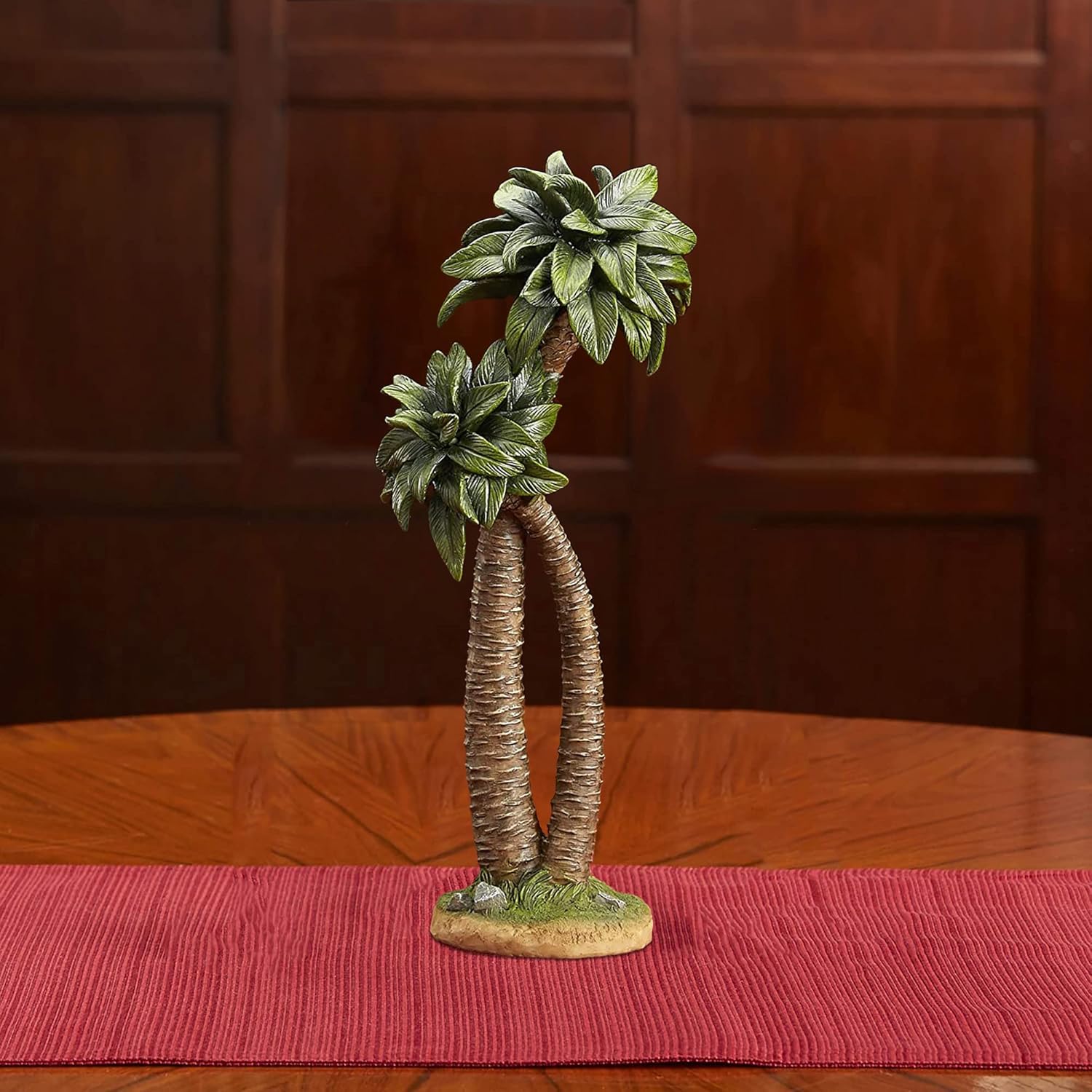Three Kings Gifts Original Christmas Palm Tree Polystone Figurine - 10 Inch Scale