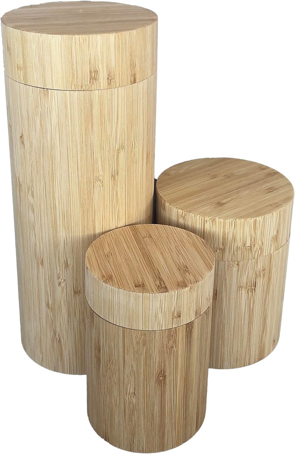 All-Natural Bamboo Urn for Human or Pet Cremated Remains