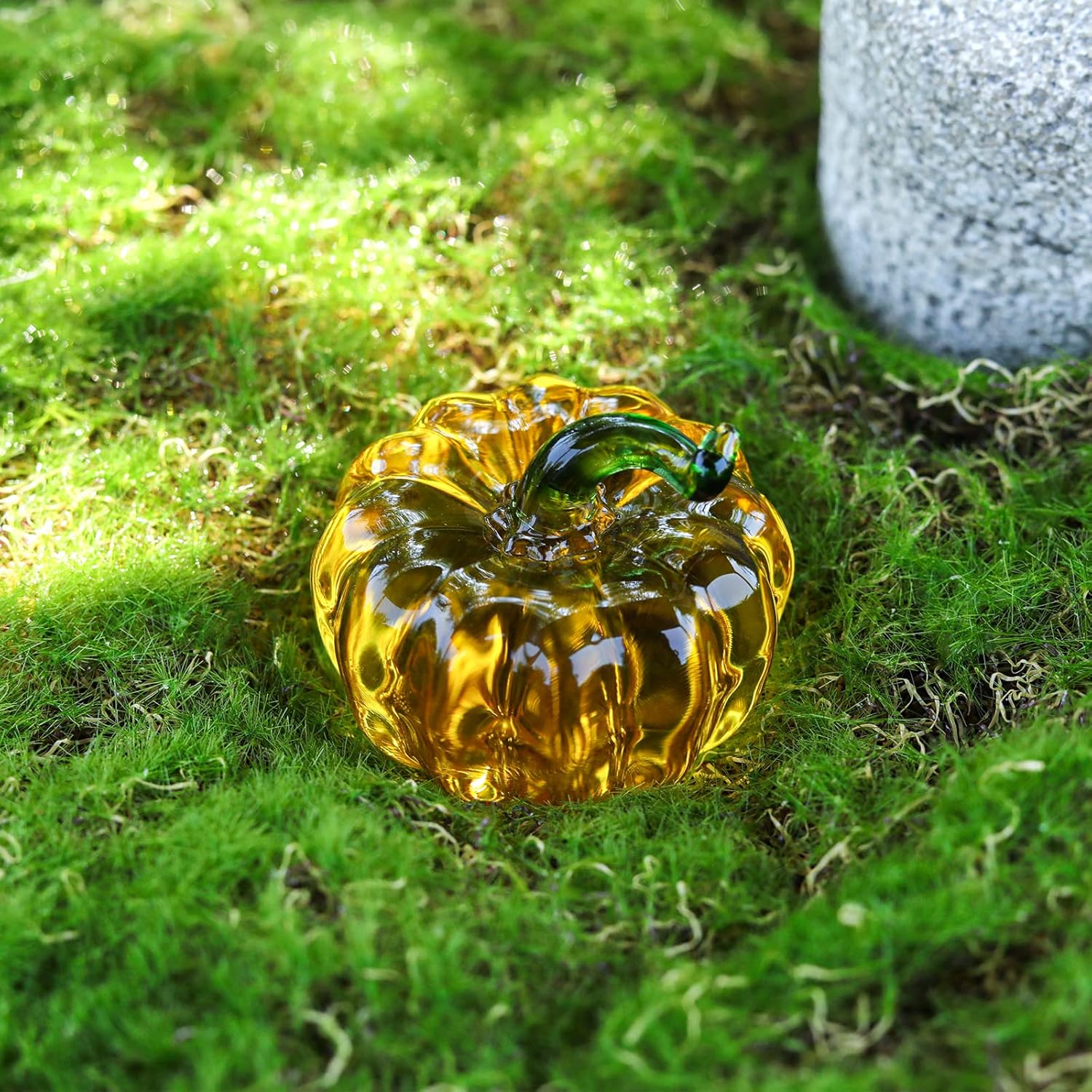 Crystal Pumpkin Decor - Handmade Fall Ornament