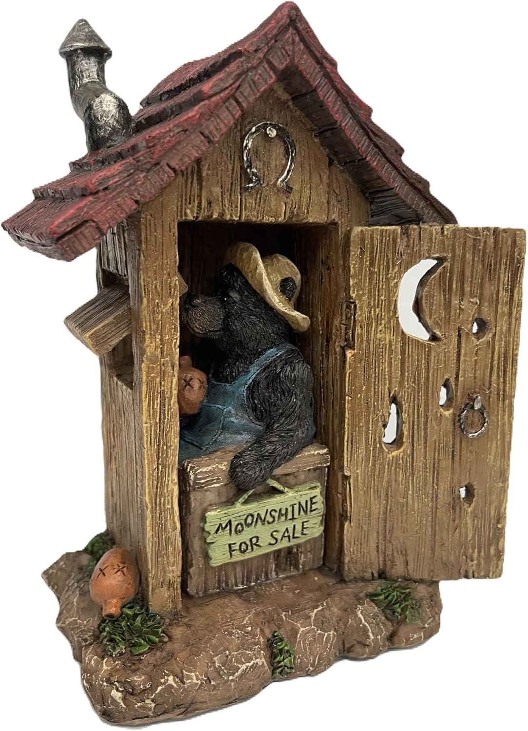 Pine Ridge Bear Outhouse Table Decor