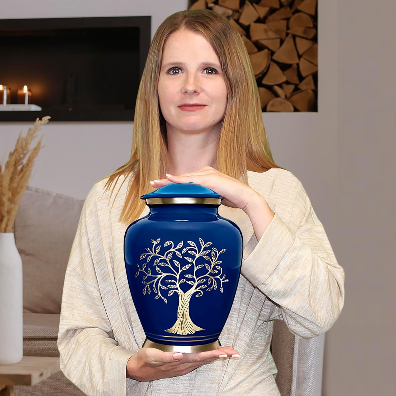 Trupoint Memorials Cremation Urn Blue Tree of Life