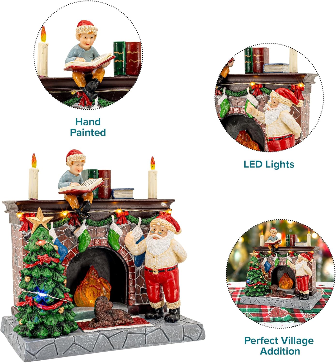 Santas Stories Figurines for Christmas Decor
