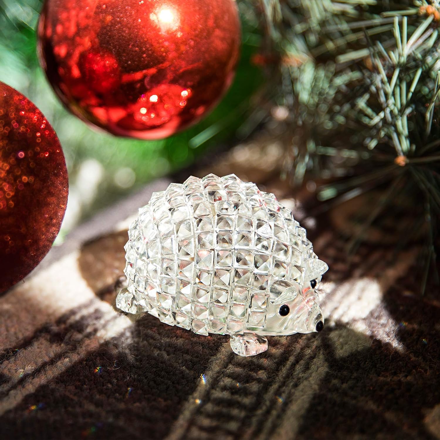 HD Crystal Butterfly and Hedgehog Figurine Collection