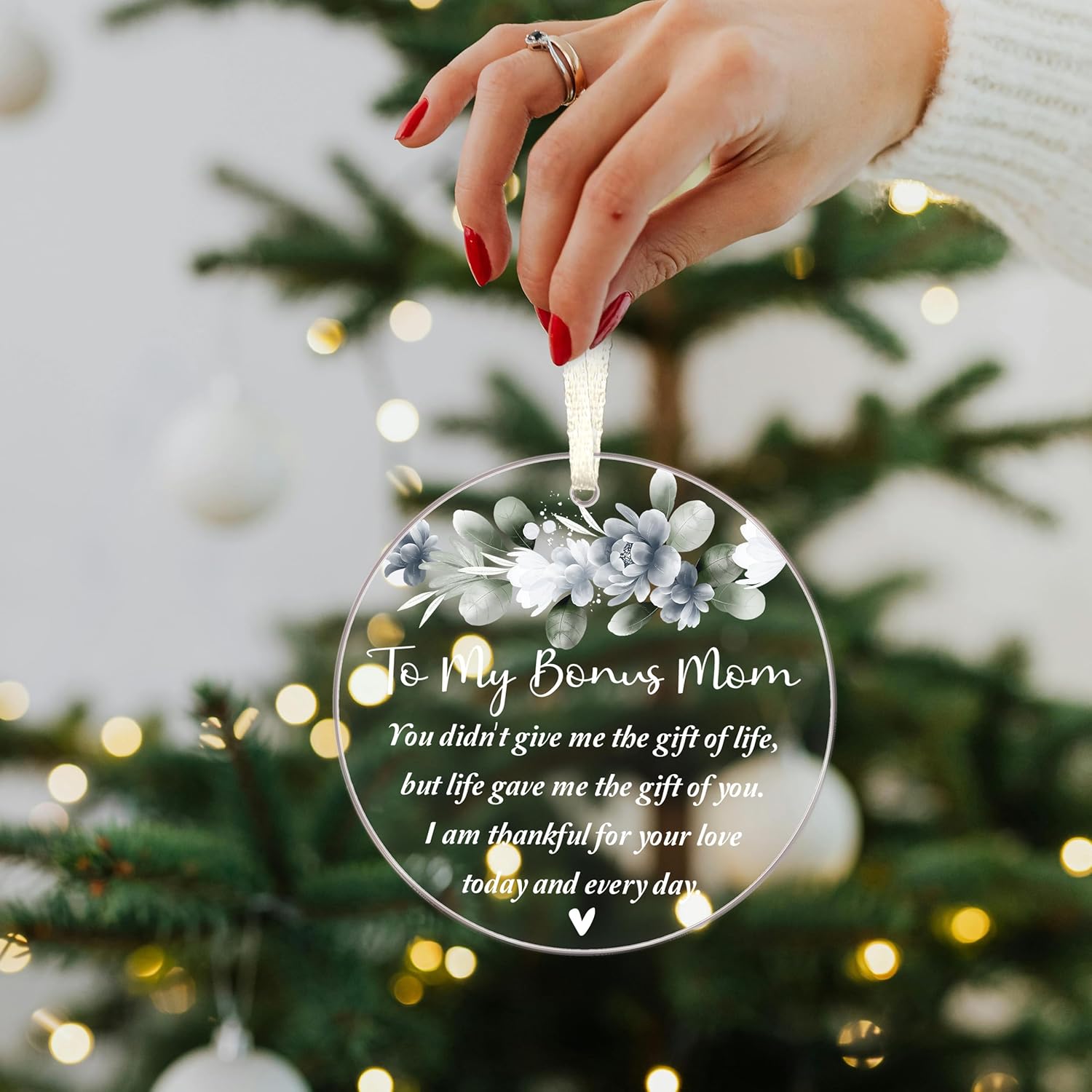 To My Bonus Mom - 2024 Christmas Ornament Gift