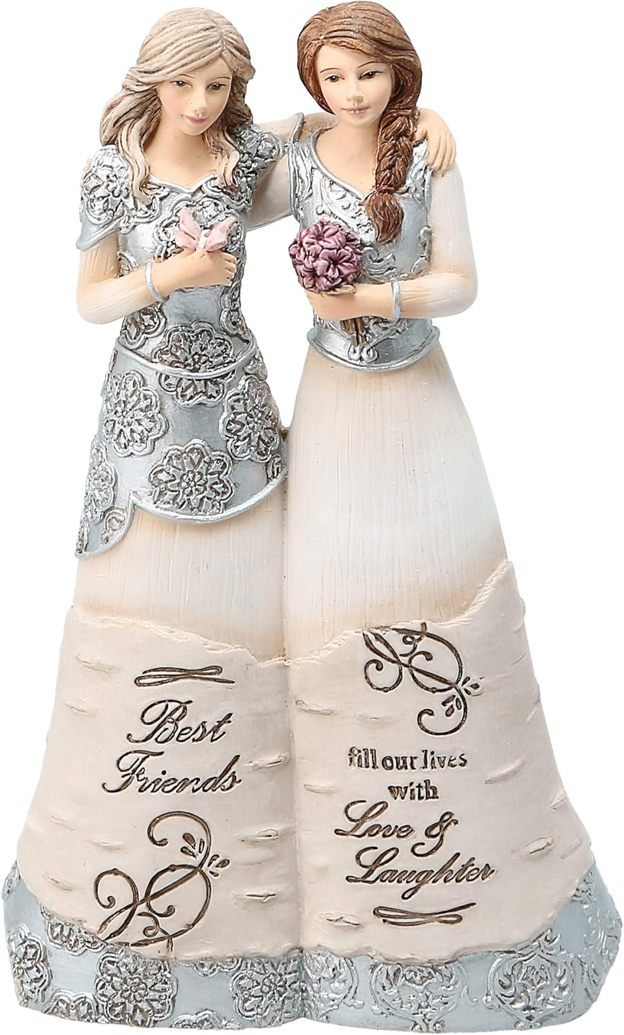 Best Friends Fill Our Lives with Love Laughter 6 Inch Collectible Angel Figurine