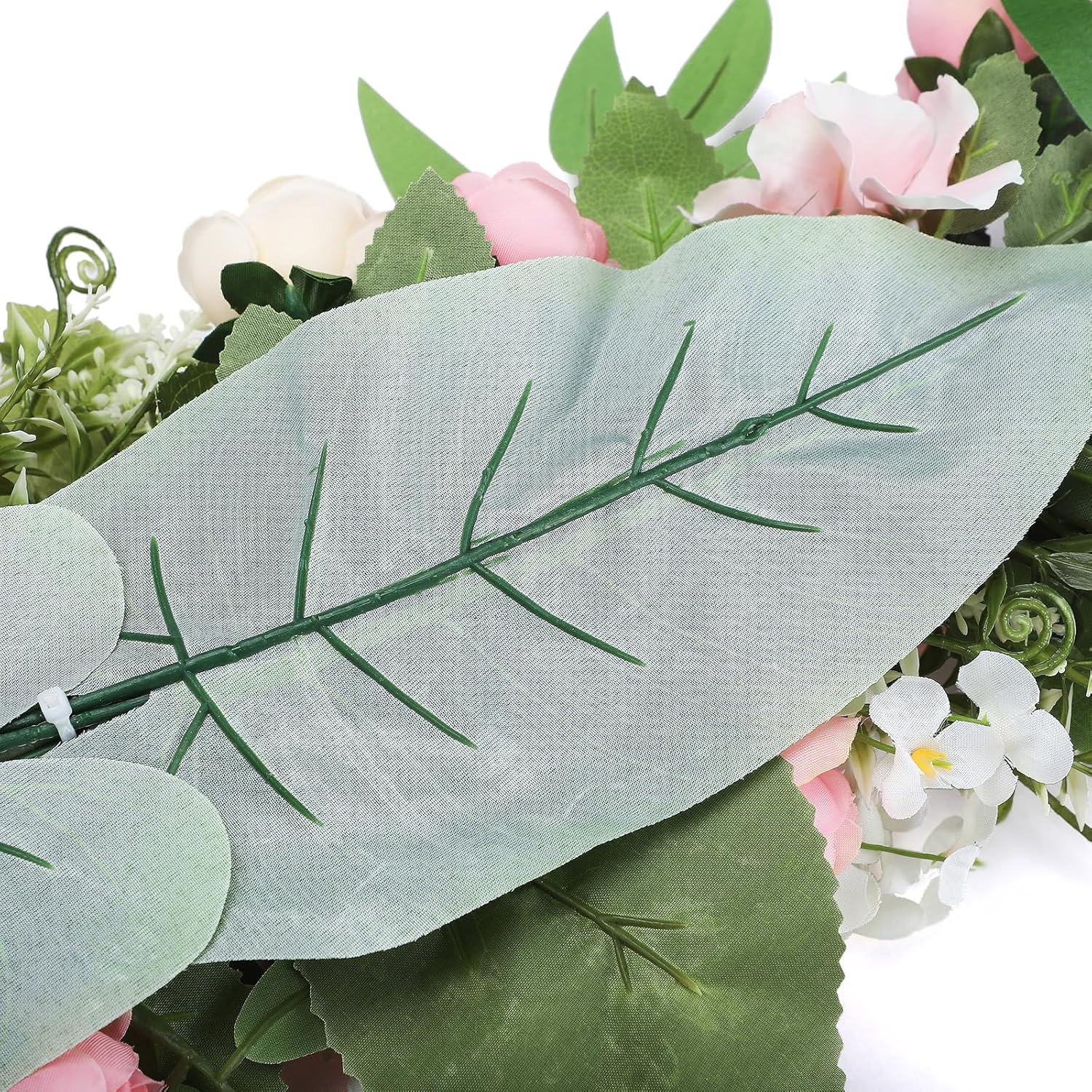 Pink Artificial Rose Flower Swag for Wedding Arch