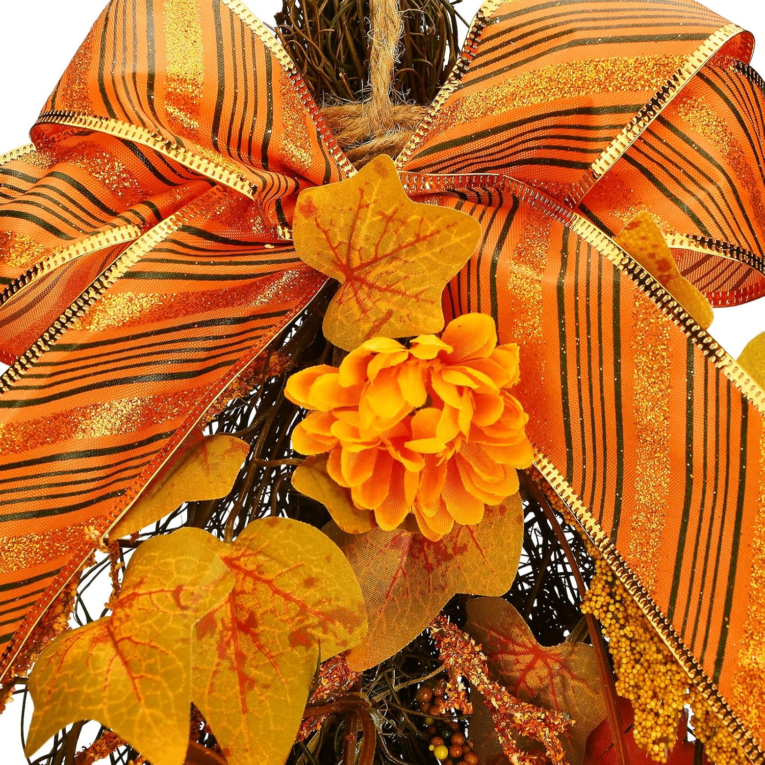 2 Pcs Artificial Maple Swag Wreaths Fall Decor