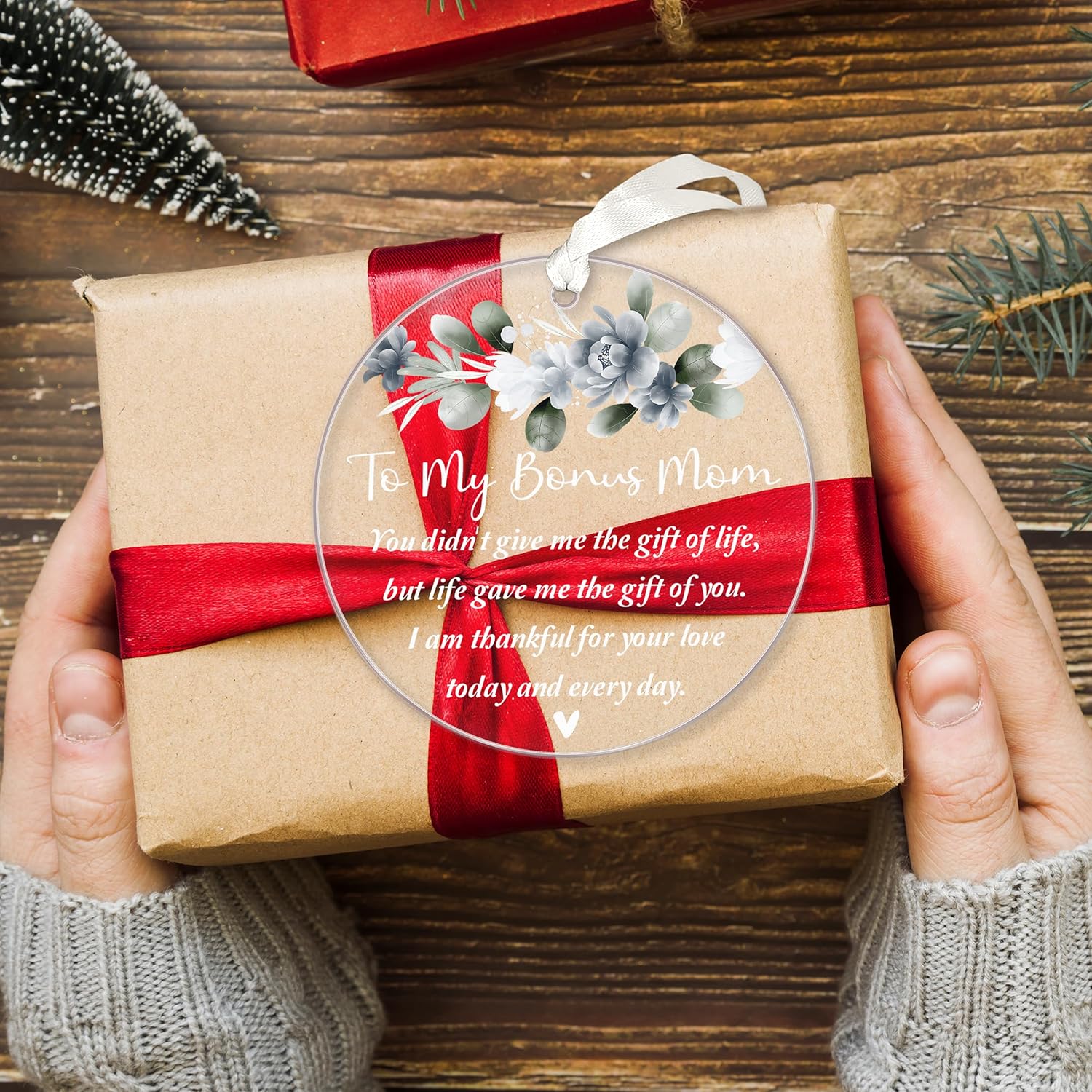 To My Bonus Mom - 2024 Christmas Ornament Gift