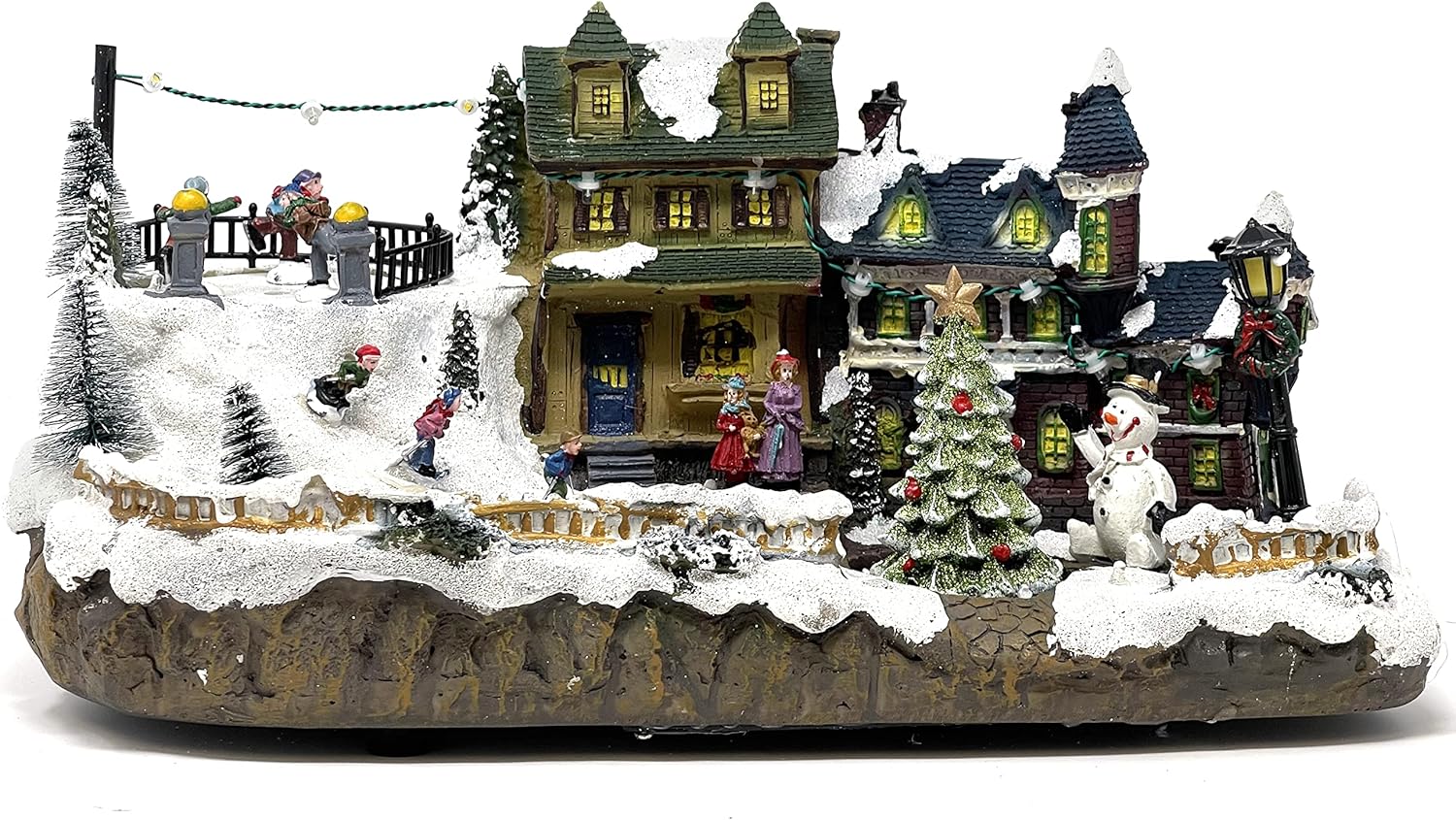 Allgala Christmas House Figurine with USB Power