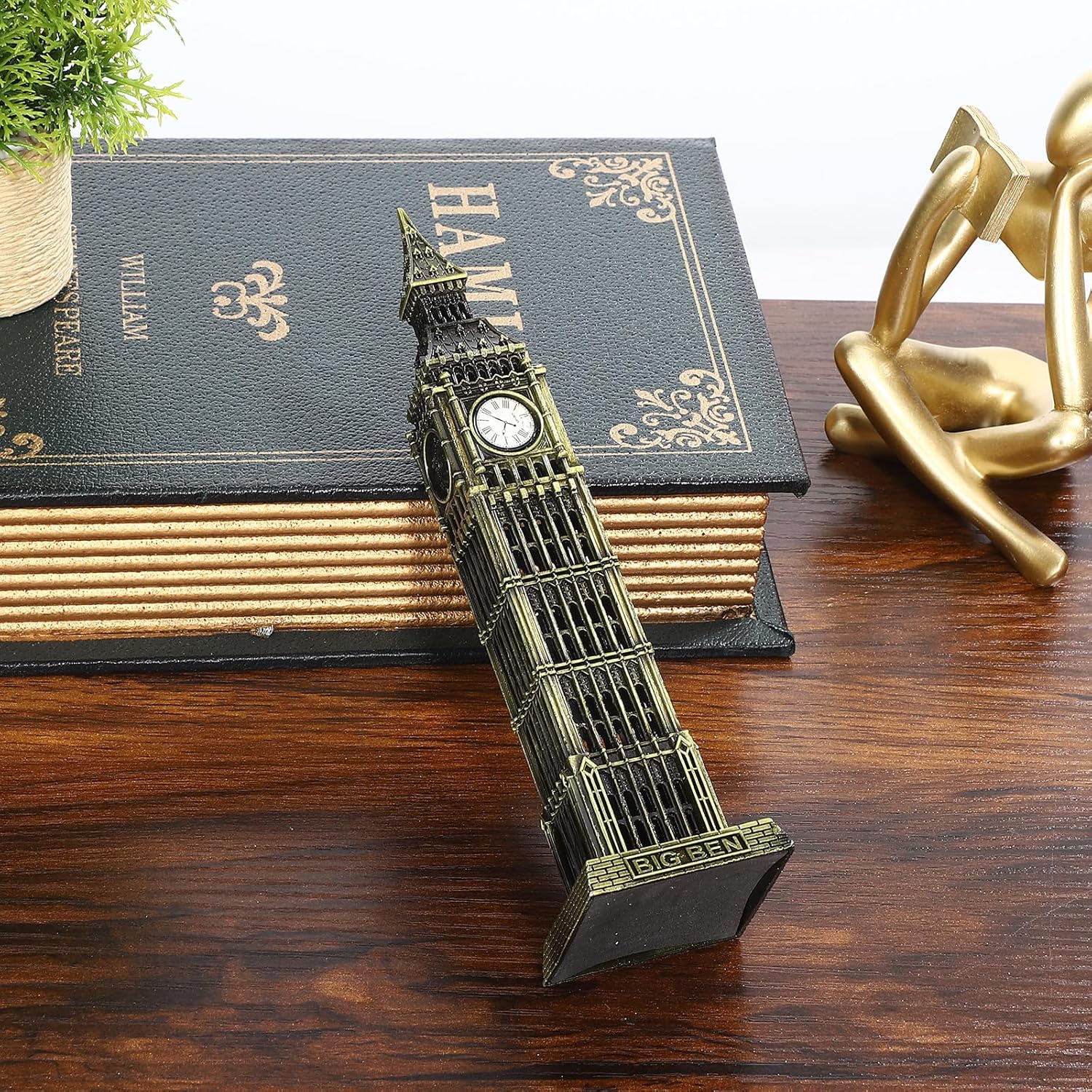 VICASKY Big Ben Metal Building Decorative Statue