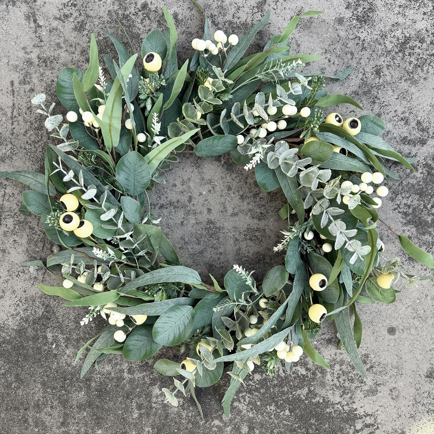 HomeKaren 22 Inch Front Door Wreath
